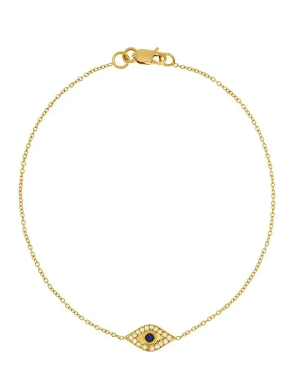 Wisdom Evil Eye Yellow Gold Bracelet made by YLANG23