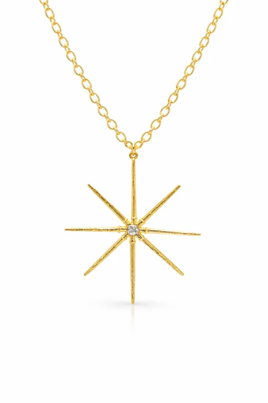 Sea Star Yellow Gold Necklace made by YLANG23