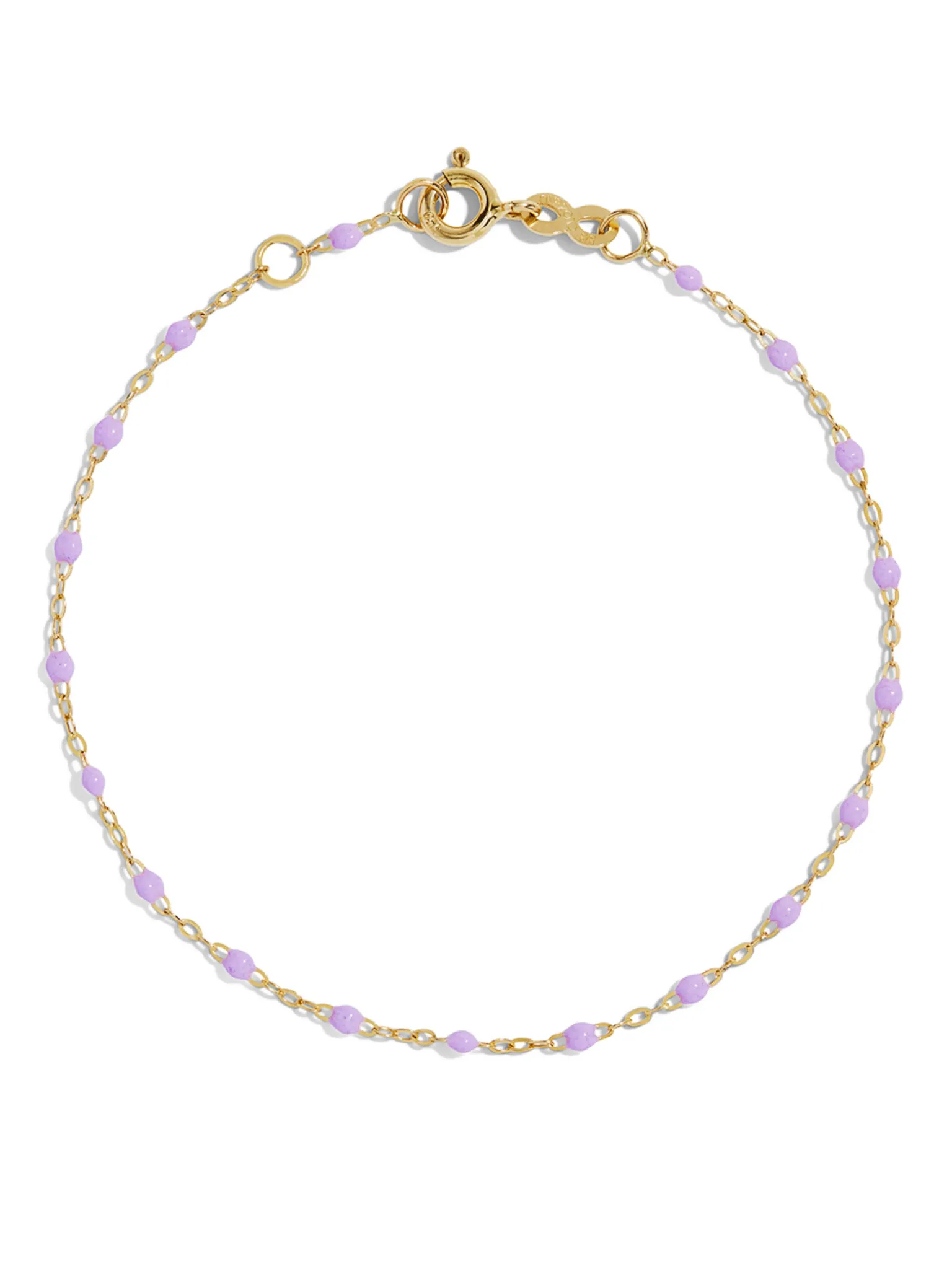 Classic Gigi Lilac Resin Yellow Gold Bracelet sold by YLANG23