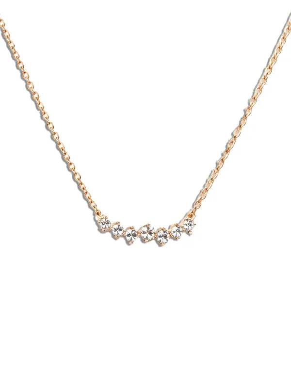 Twisted Rose Cut Diamond Yellow Gold Necklace sold by YLANG23