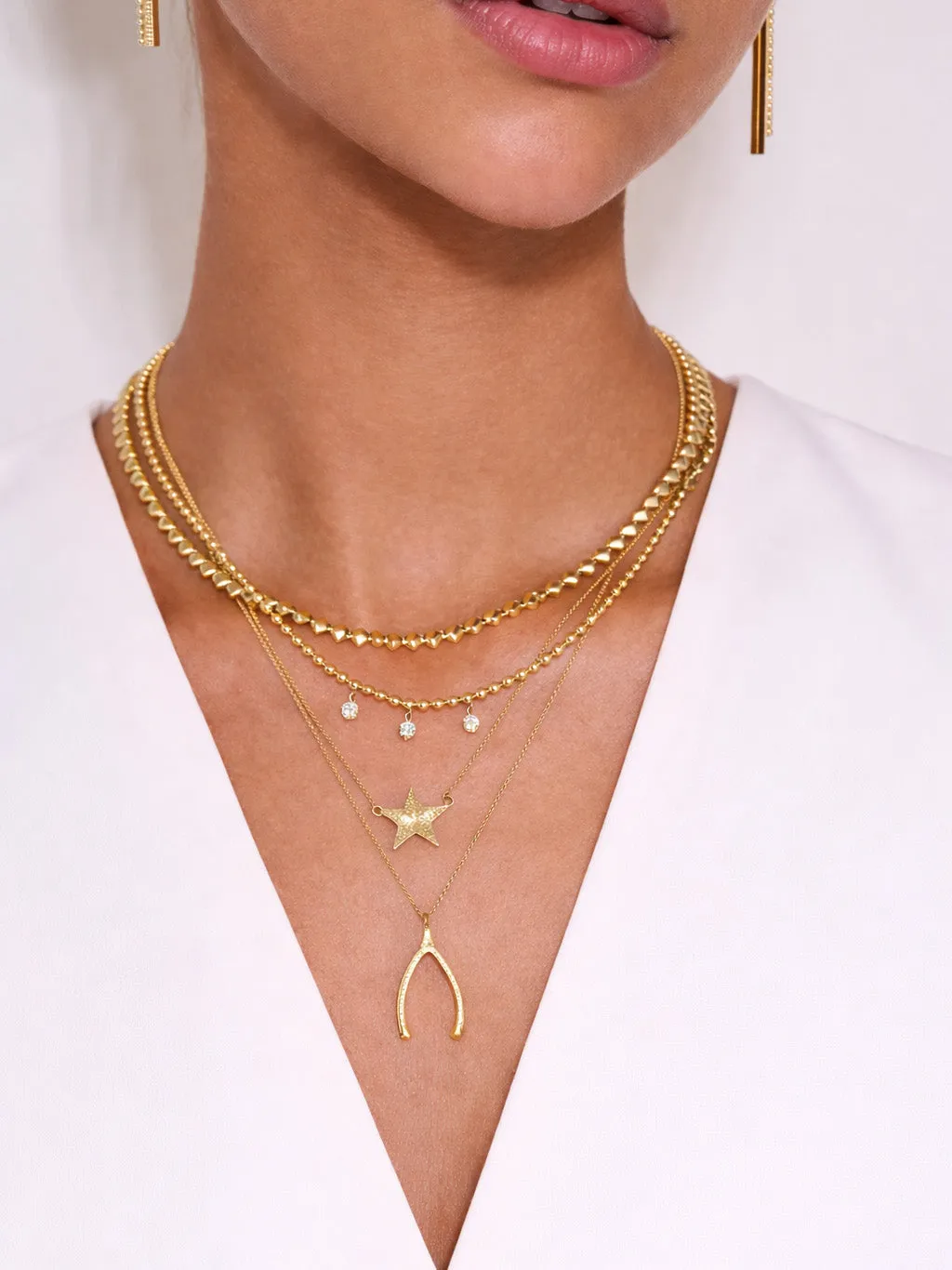 Mini 70's Star Yellow Gold Necklace sold by YLANG23 product image thumbnail 2