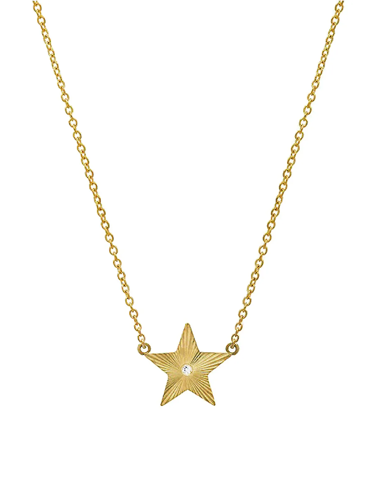 Mini 70's Star Yellow Gold Necklace sold by YLANG23