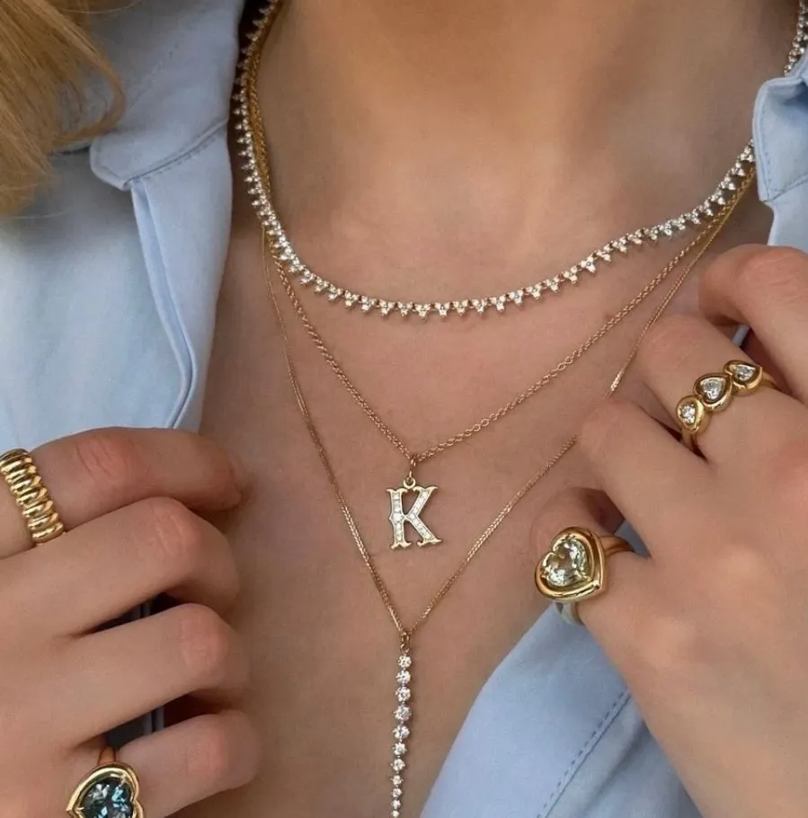 Western Initial Yellow Gold Pendant Necklace sold by YLANG23 product image thumbnail 2