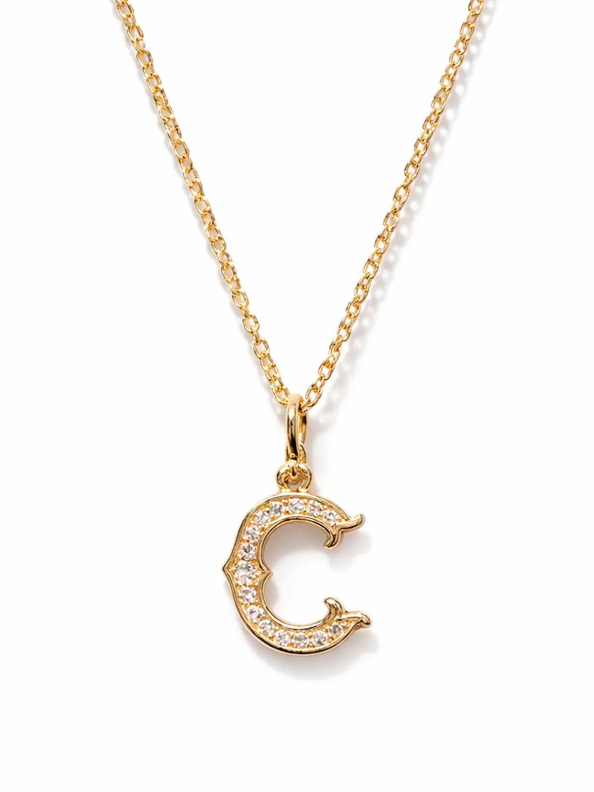 Western Initial Yellow Gold Pendant Necklace sold by YLANG23