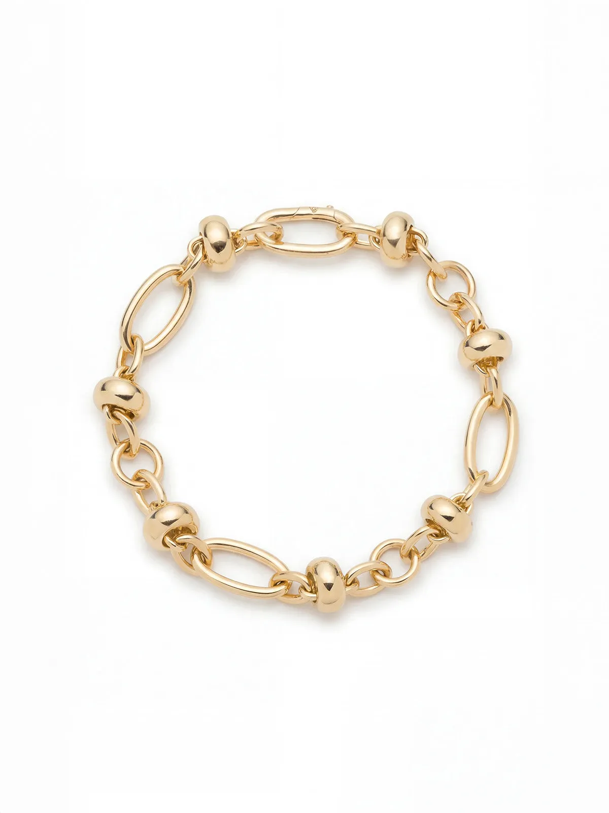Orbit Yellow Gold Chain Bracelet sold by YLANG23