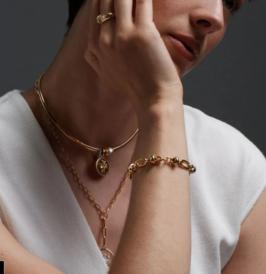 Orbit Yellow Gold Chain Bracelet sold by YLANG23 product image thumbnail 2
