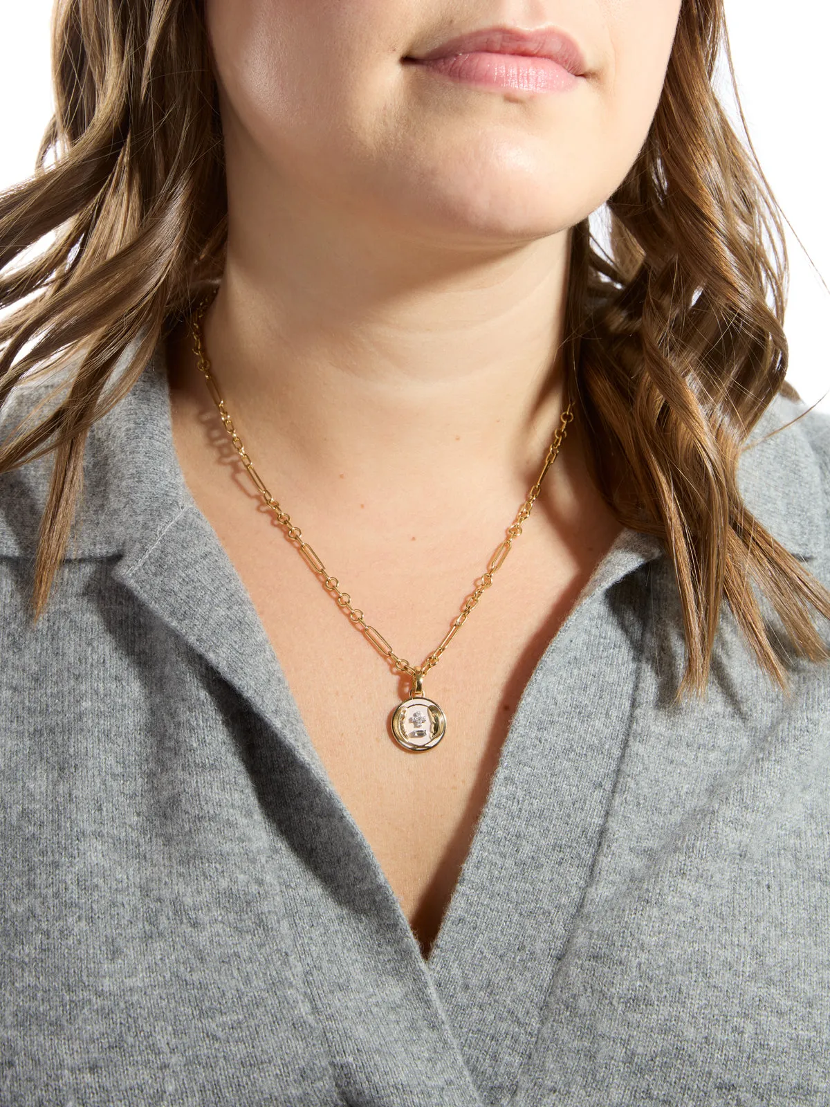 Fine Mixed Clip Yellow Gold Chain Necklace sold by YLANG23 product image thumbnail 2