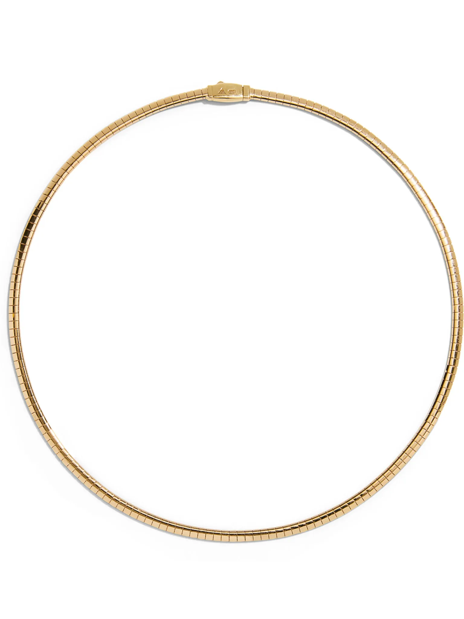 Small Sleek Collar Yellow Gold Necklace sold by YLANG23