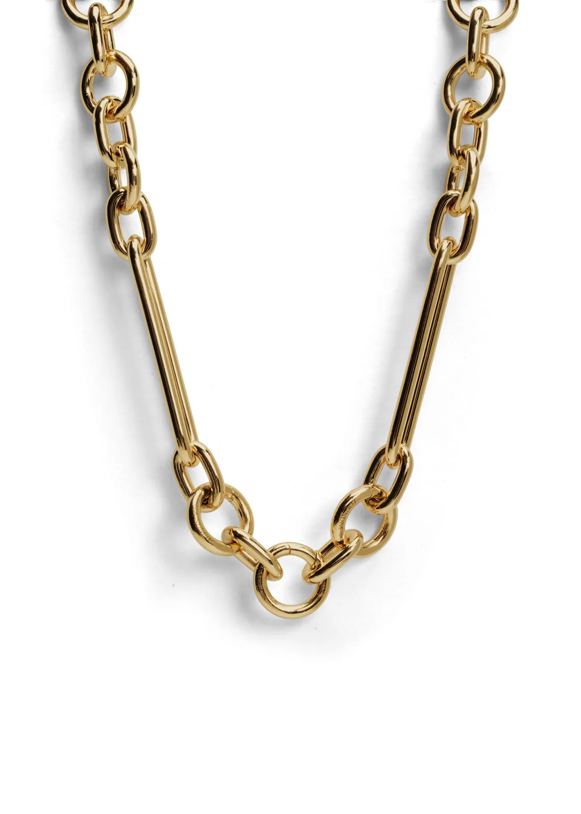 Mixed Oversized Convertible Clip Chain Yellow Gold Necklace sold by YLANG23