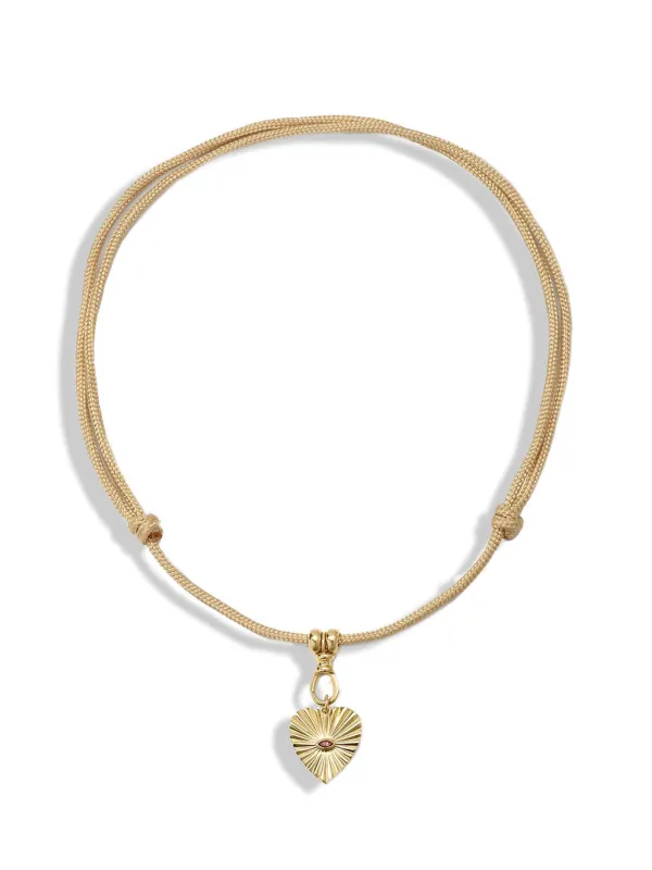 Adjustable Golden Paracord Necklace With Swivel Charm Holder made by YLANG23