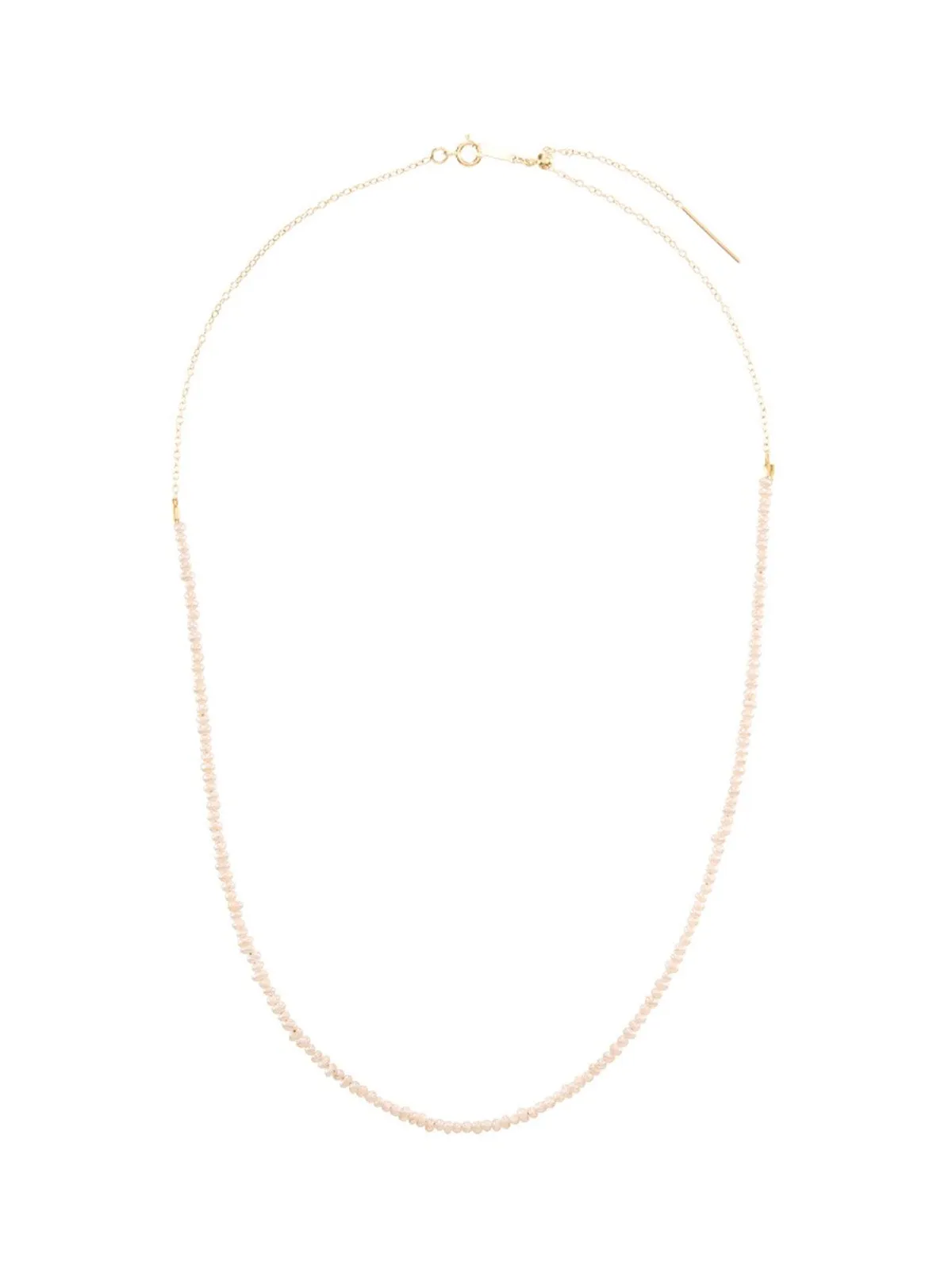 Seed Pearl Tiny Gem Yellow Gold Necklace sold by YLANG23
