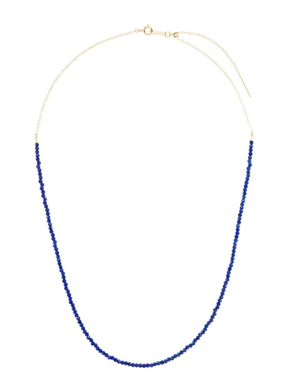 Lapis Tiny Gem Yellow Gold Necklace made by YLANG23