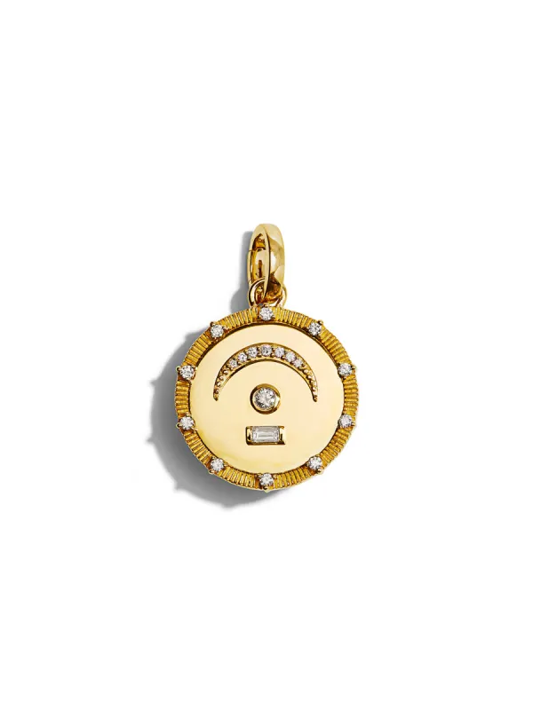 Pause Diamond Medium Medallion With Oval Pushgate made by YLANG23