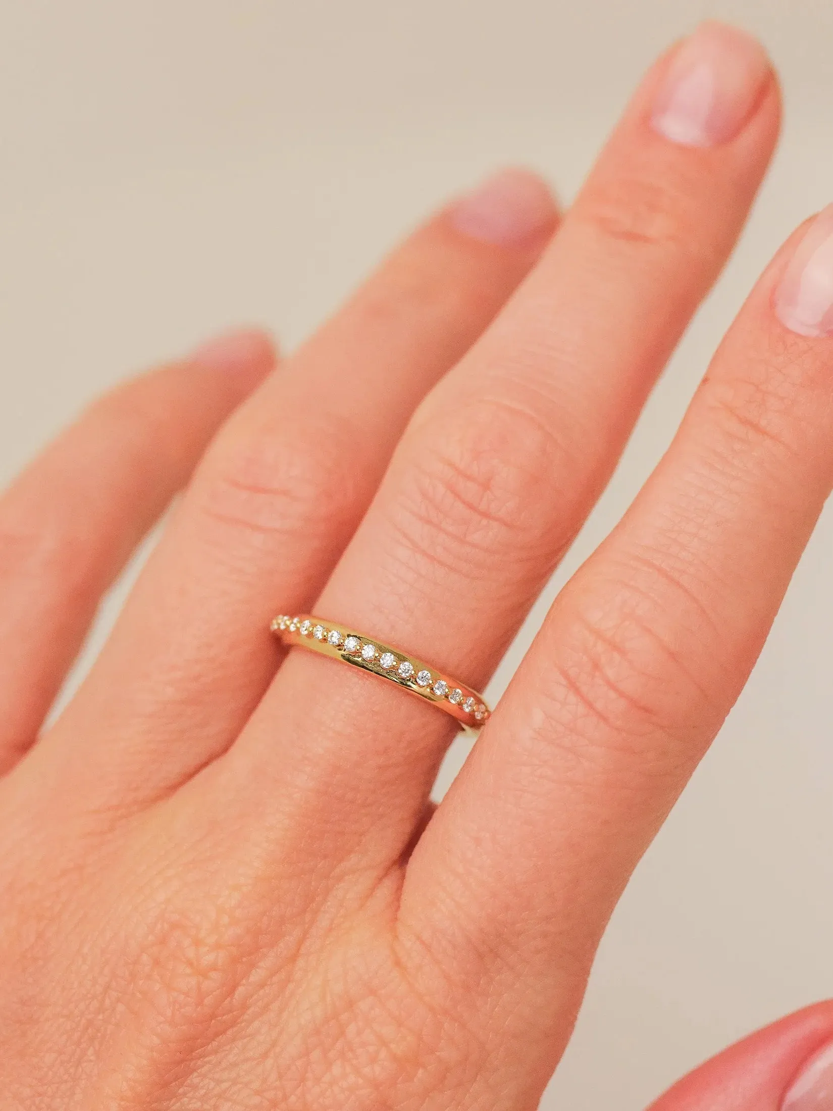 Colette Diamond Yellow Gold Band sold by YLANG23 product image thumbnail 2