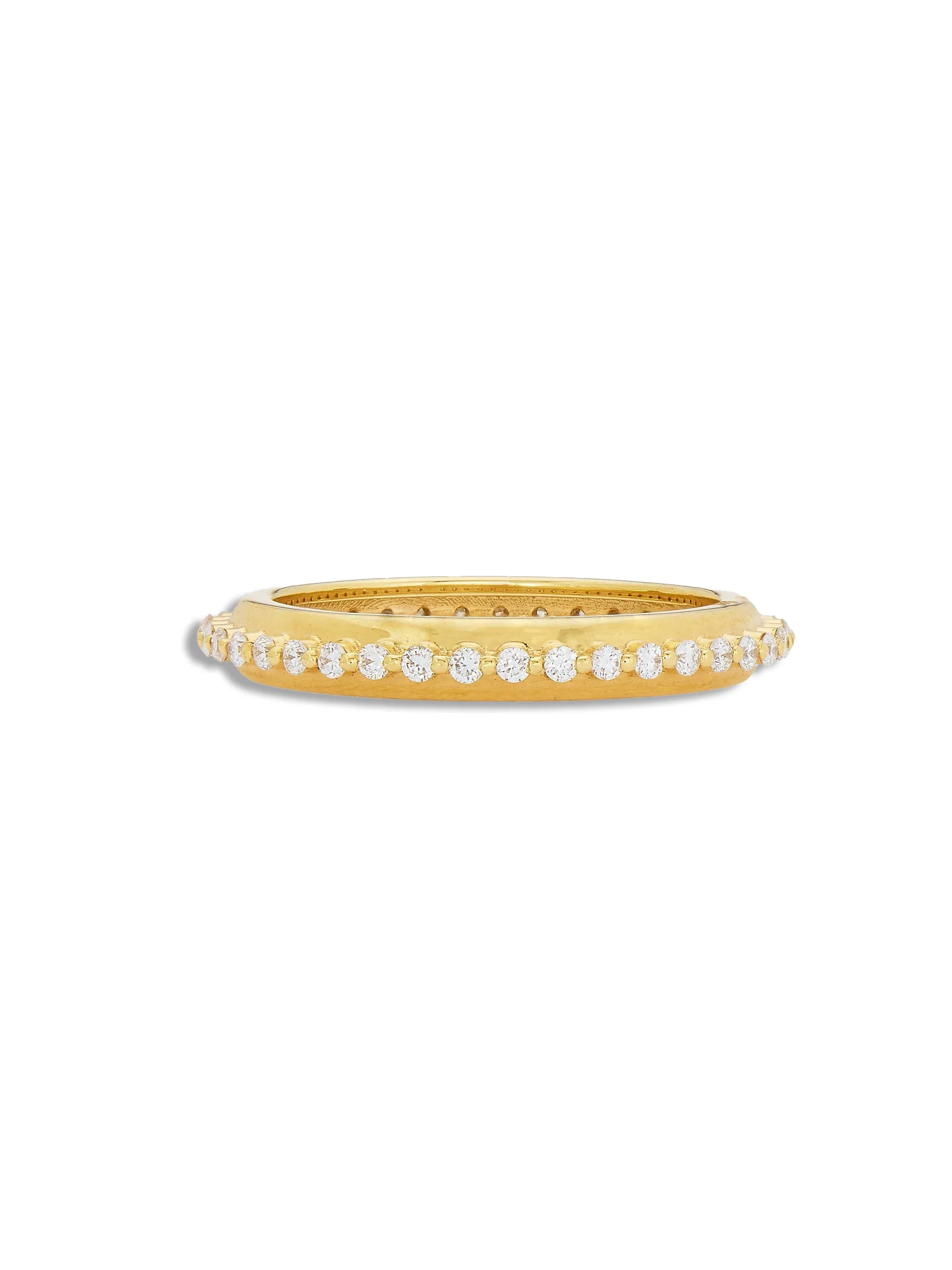Colette Diamond Yellow Gold Band sold by YLANG23