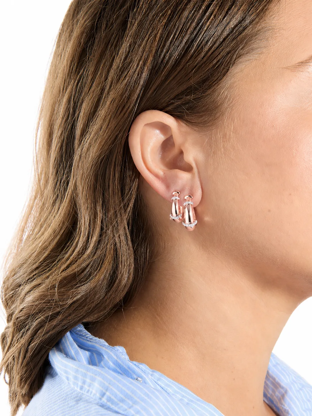 Buoy Size 3 Rose Gold Hoop Earrings sold by YLANG23 product image thumbnail 2