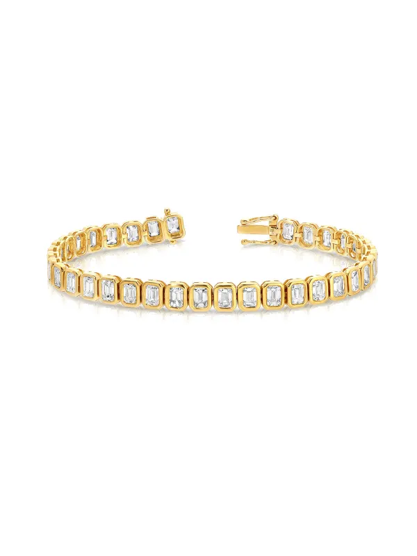 8.8ct NS Nova Yellow Gold Tennis Bracelet made by YLANG23