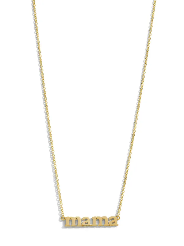 Mama Yellow Gold Necklace made by Jennifer Meyer
