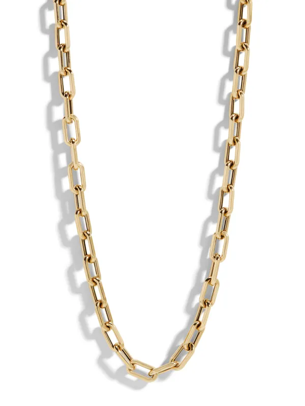 5.3mm Wide Italian Link Chain Necklace made by Adina Reyter