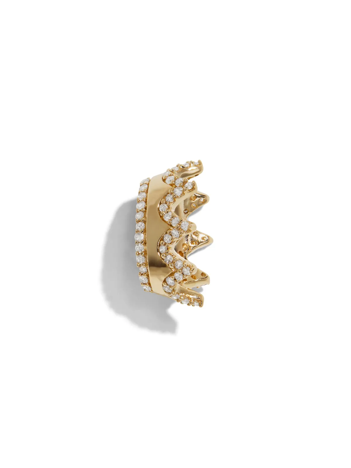 Pavé Crown Yellow Gold Big Bead sold by YLANG23