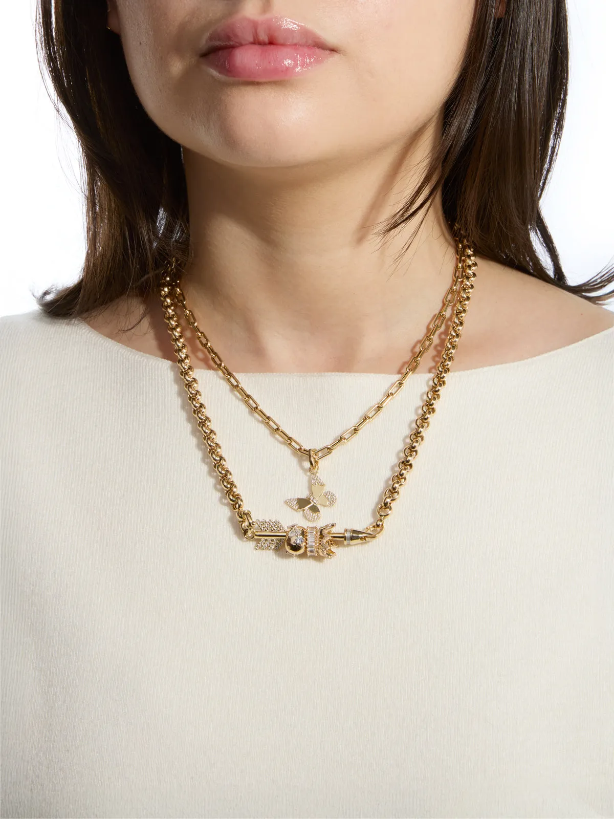 Pavé Crown Yellow Gold Big Bead sold by YLANG23 product image thumbnail 2