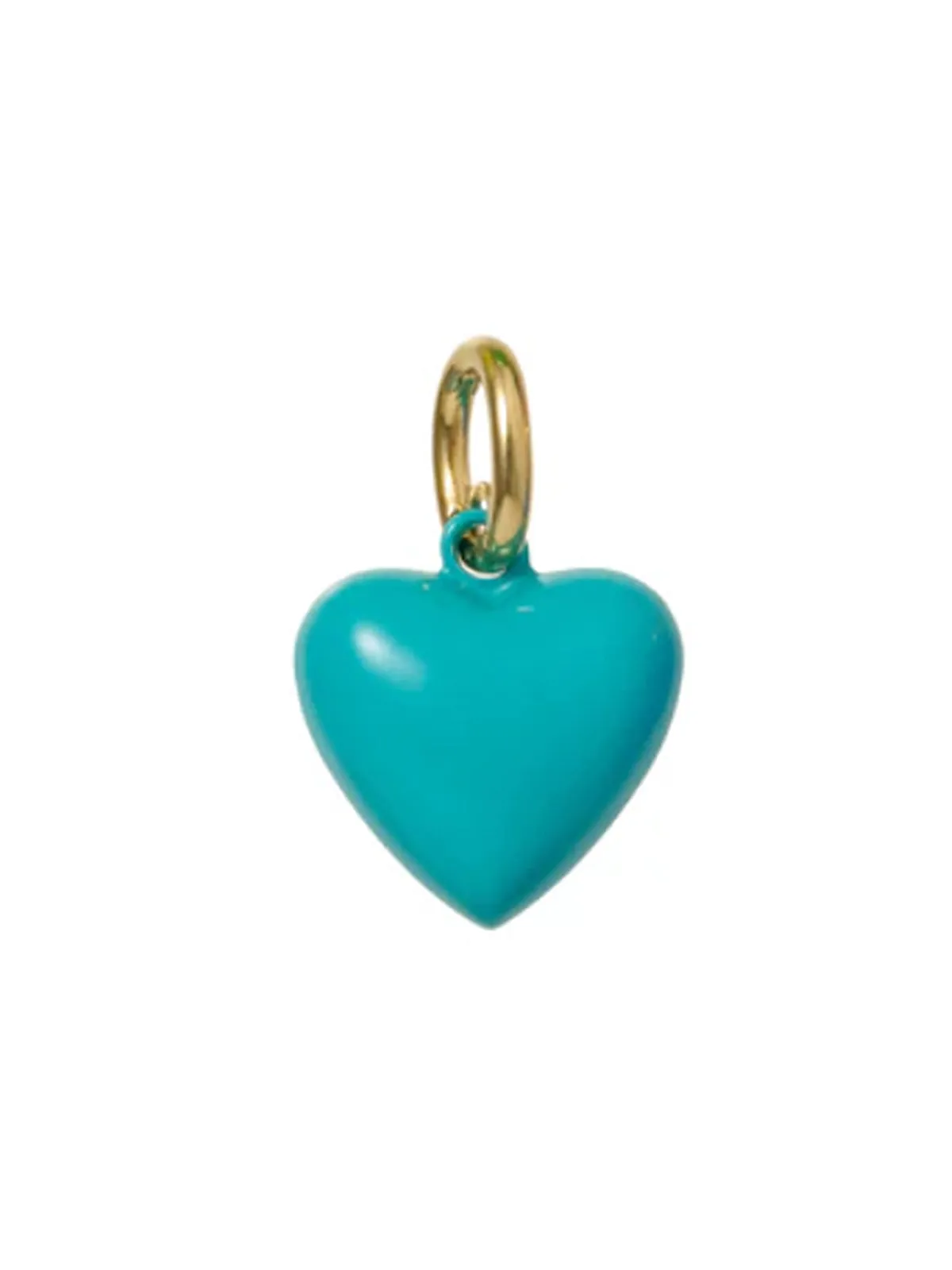 The Dark Turquoise Mini Puffy Heart Charm sold by YLANG23