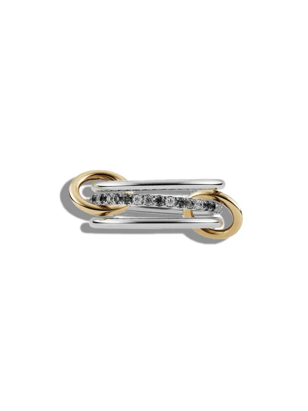 Sonny SG Gris Sterling Silver & Yellow Gold Diamond Ring made by Spinelli Kilcollin