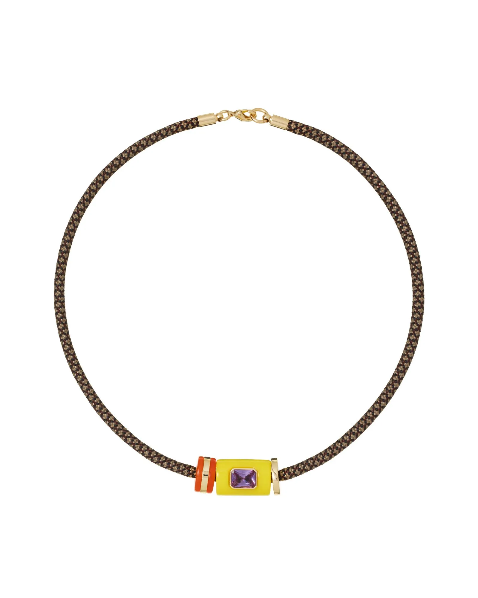 The Lemon Cylinder Cord Necklace sold by YLANG23