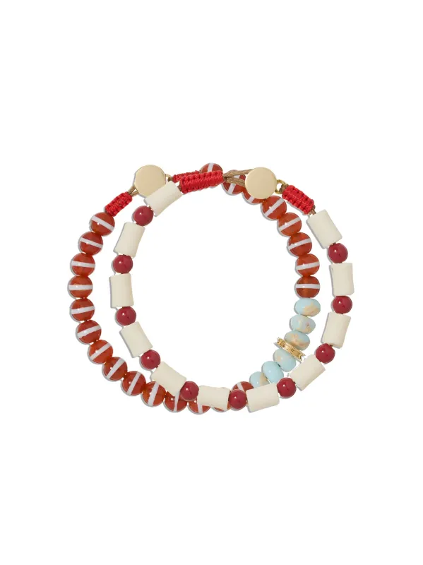 The Paprika Bracelet Duo made by Roxanne Assoulin
