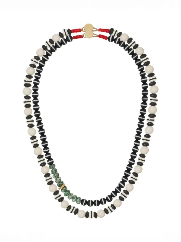 The Salt & Pepper Necklace Duo made by Roxanne Assoulin