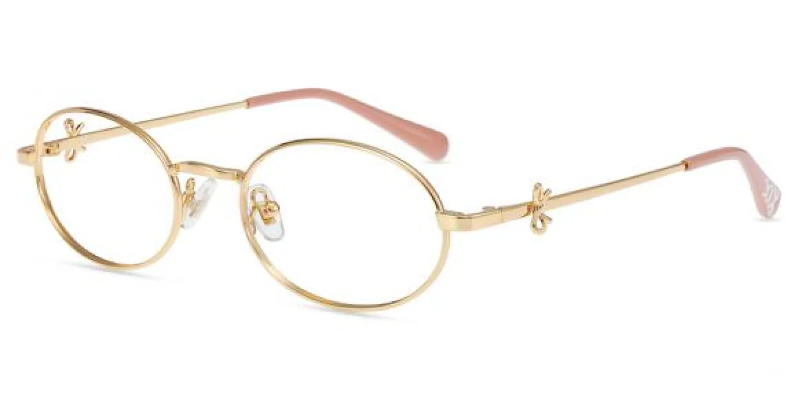 Women Glasses Medium bow164 | Gold Metal  Oval Frame | Firmoo UK sold by Firmoo
