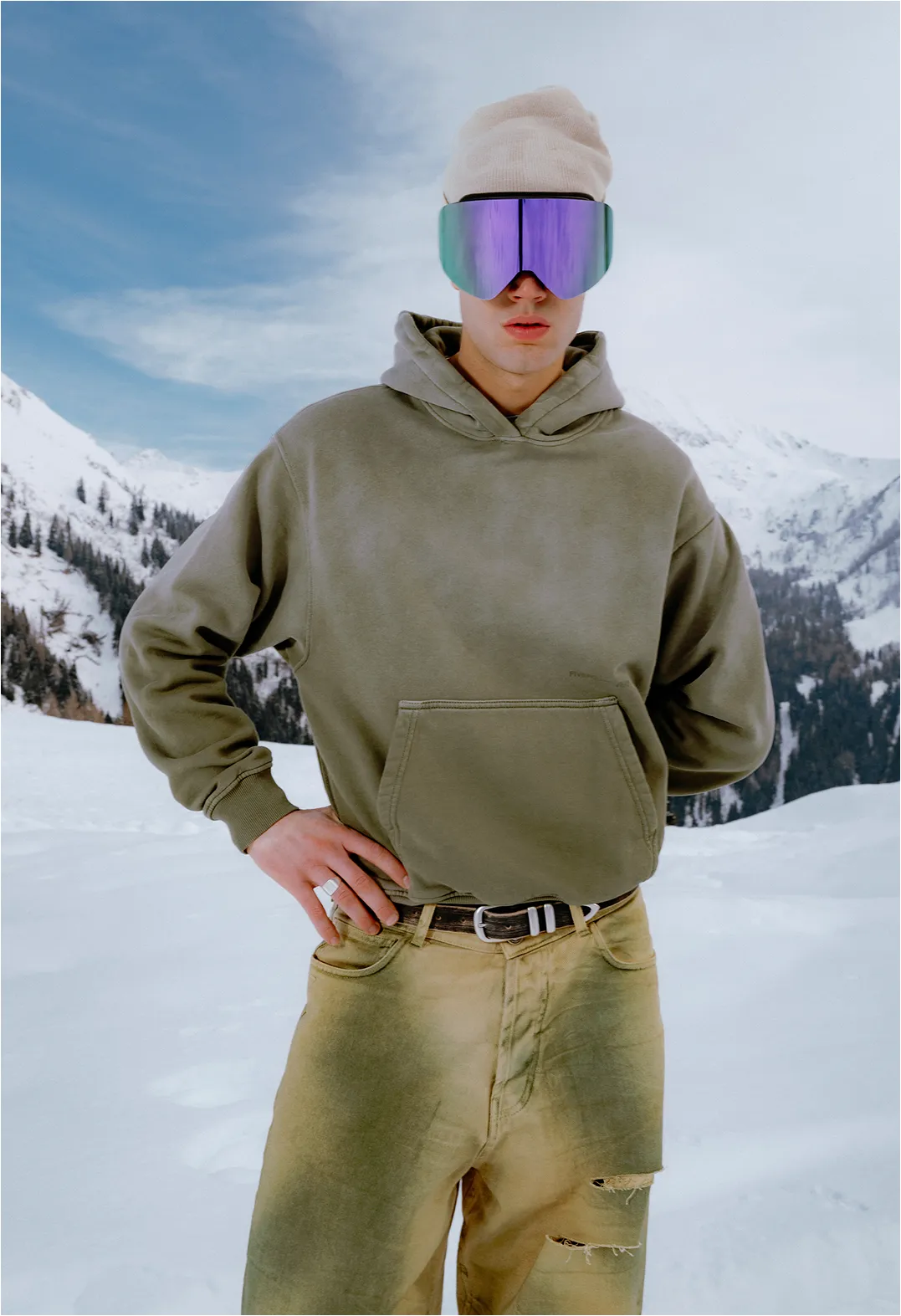 545 EVERYDAY FADED HOODIE OLIVE sold by Fivefourfive product image thumbnail 5