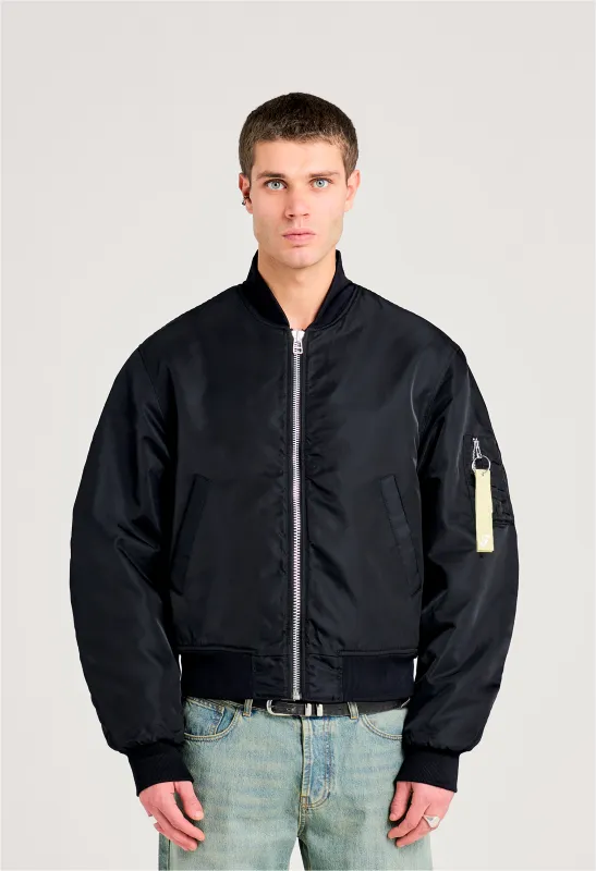 545 EVERYDAY NYLON BOMBER JACKET MIDNIGHT BLACK sold by Fivefourfive