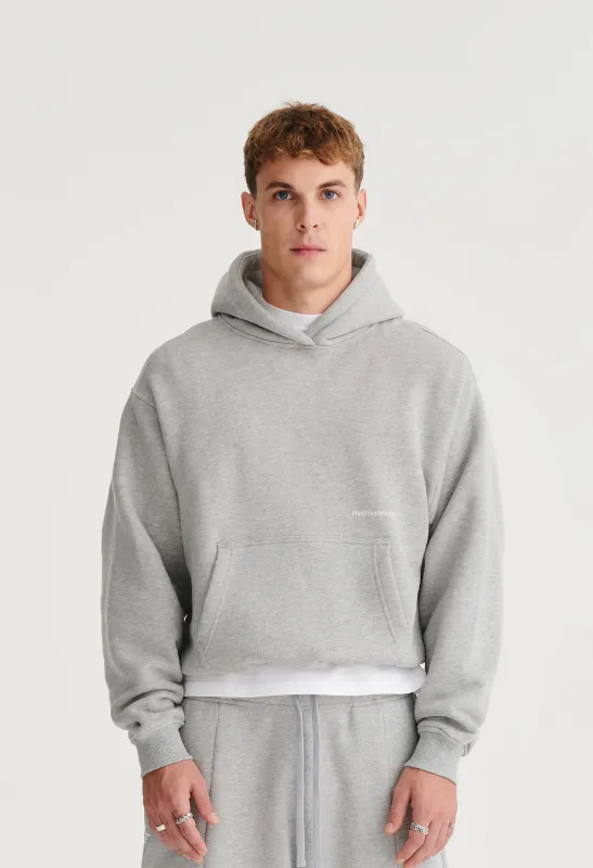 545 EVERYDAY HOODIE HEATHER GREY sold by Fivefourfive