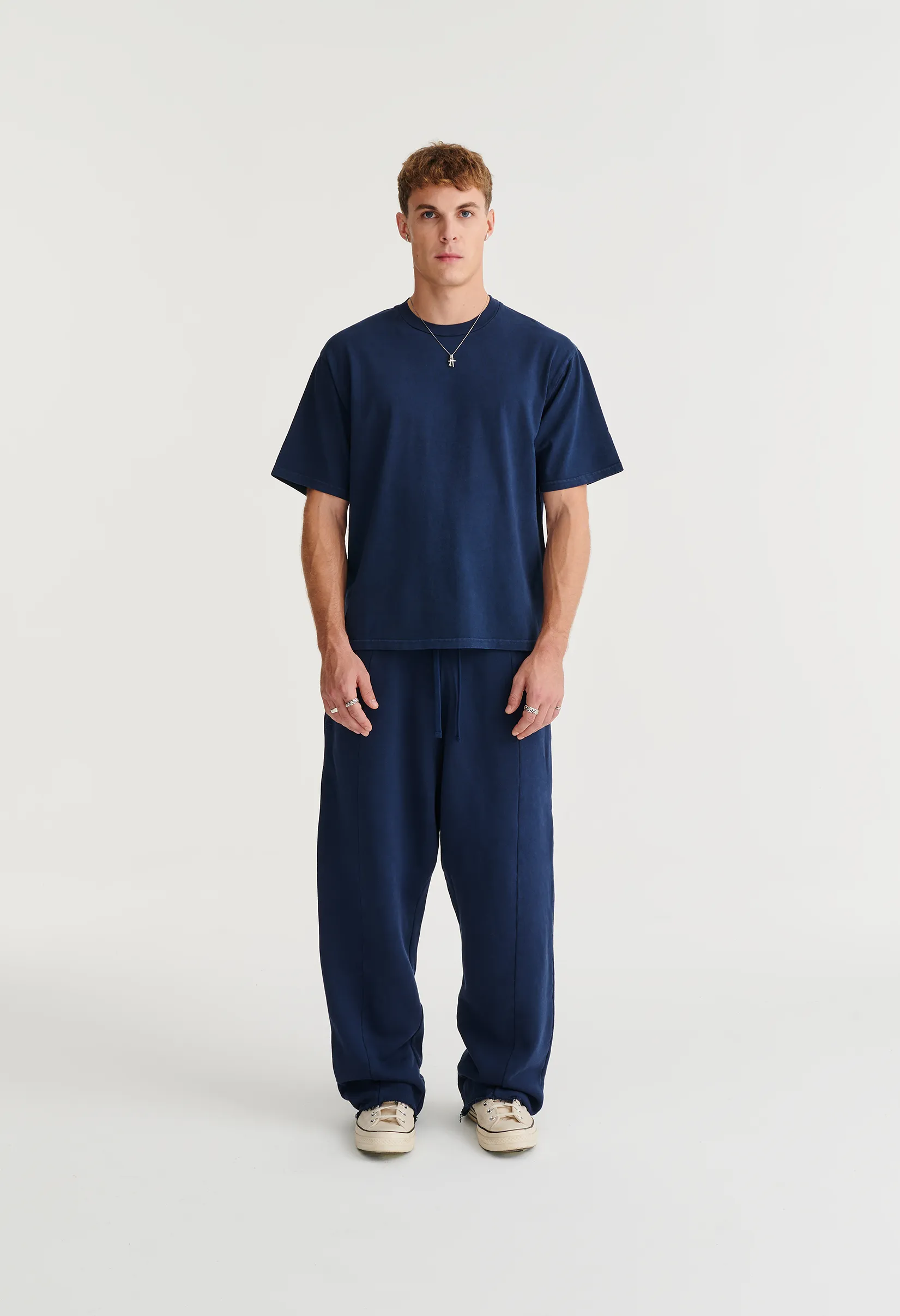 545 EVERYDAY HEAVY COTTON SWEATPANTS WASHED NAVY sold by Fivefourfive product image thumbnail 3