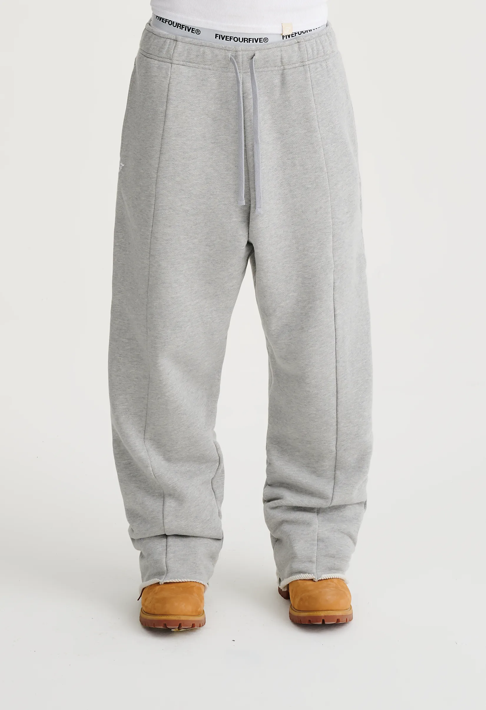 545 EVERYDAY HEAVY COTTON SWEATPANTS HEATHER GREY sold by Fivefourfive