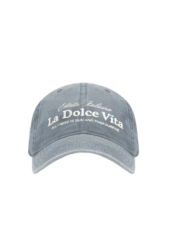 545 DOLCE VITA WASHED HAT GREY sold by Fivefourfive