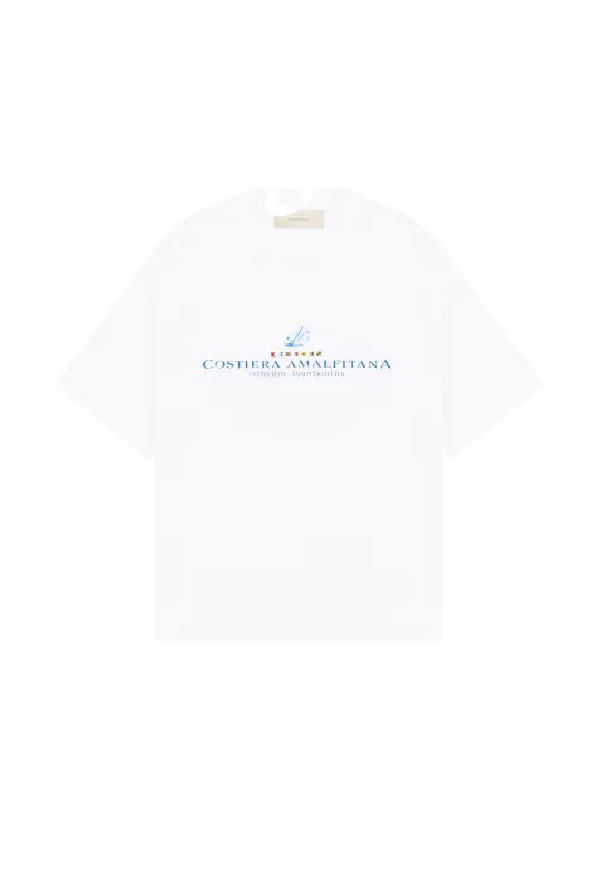 545 AMALFI COAST DREAM DESTINATION TEE WHITE sold by Fivefourfive