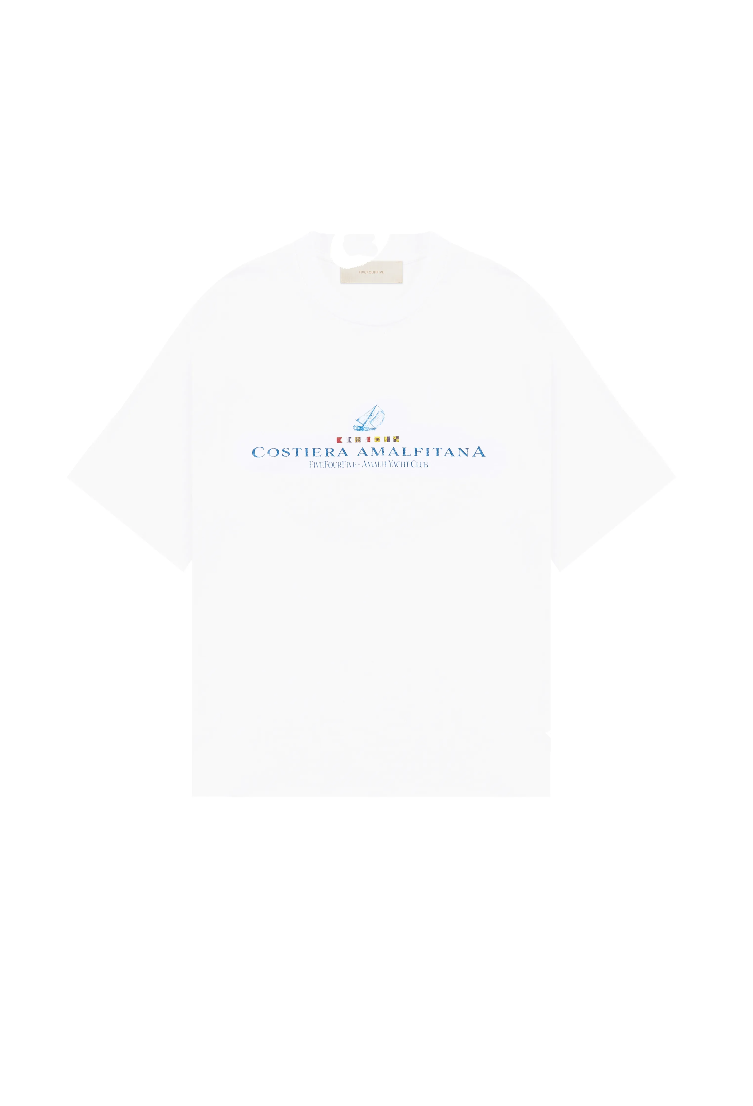 545 AMALFI COAST DREAM DESTINATION TEE WHITE sold by Fivefourfive