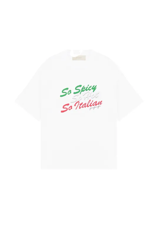 545 SO ITALIAN TEE WHITE sold by Fivefourfive