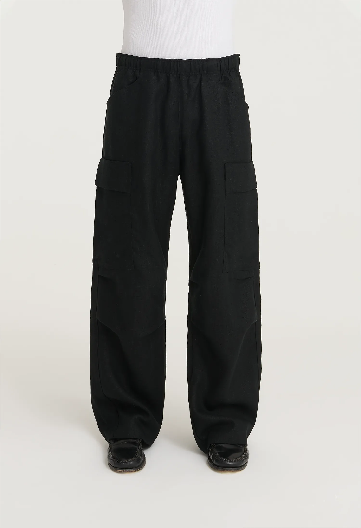 545 HEAVY CARGO LINEN ASH BLACK sold by Fivefourfive