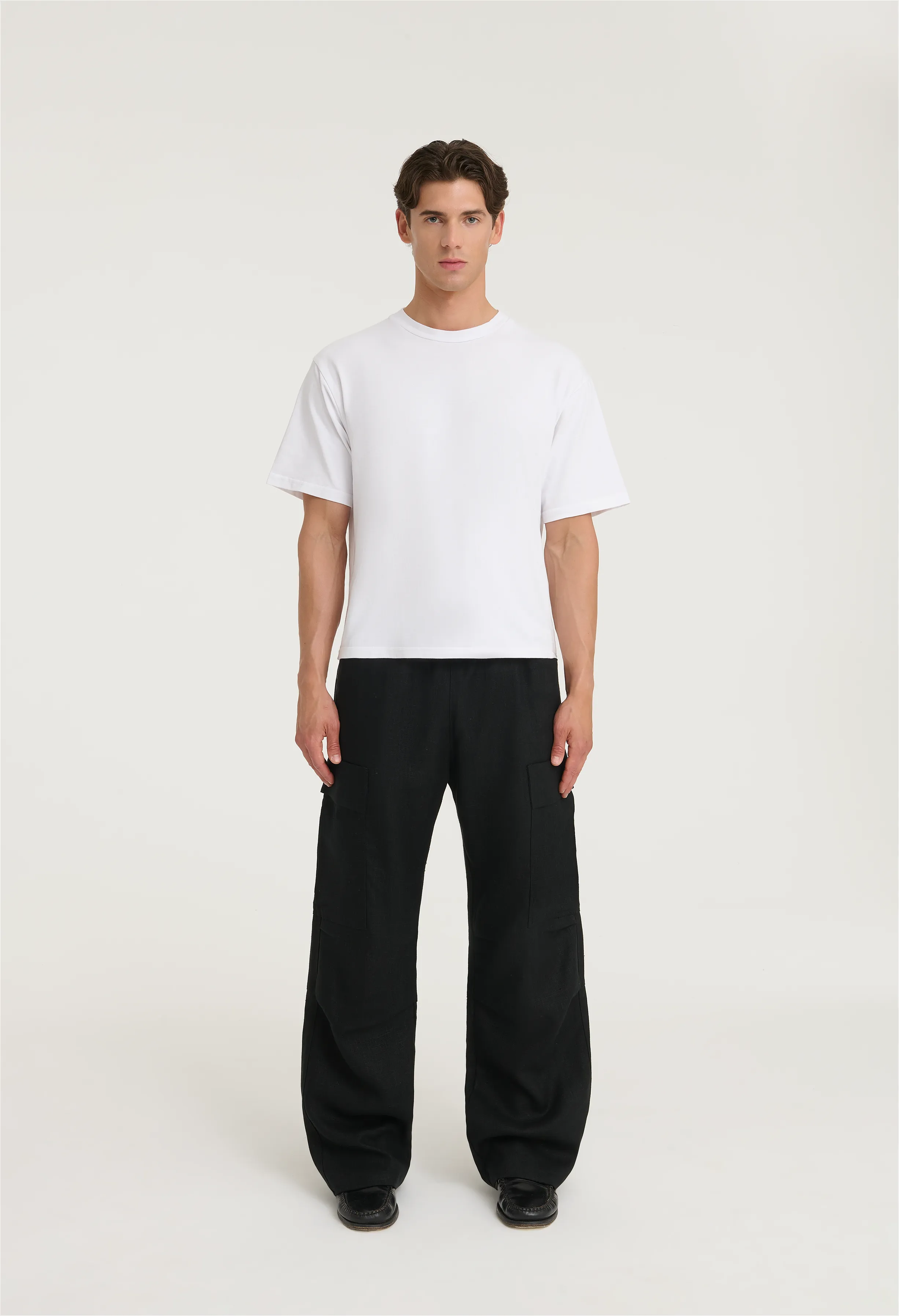 545 HEAVY CARGO LINEN ASH BLACK sold by Fivefourfive product image thumbnail 3