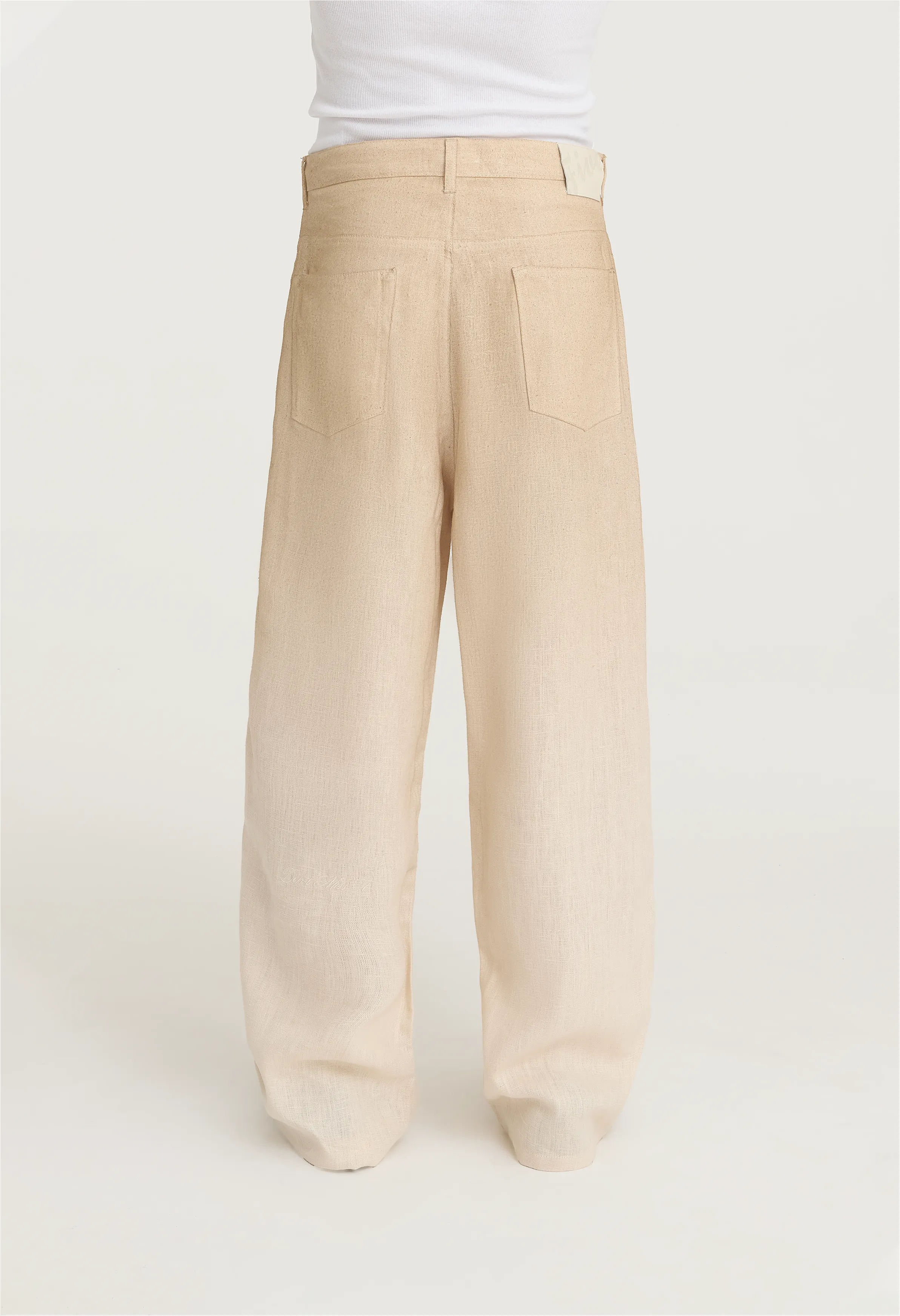 545 FADED LINEN PANTS BEIGE SAND sold by Fivefourfive product image thumbnail 2
