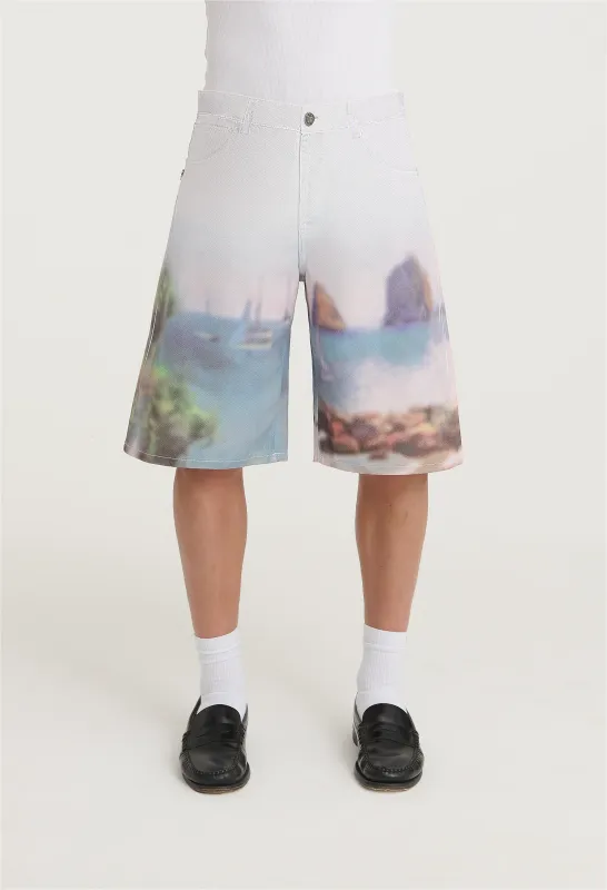 545 “ESTATE A CAPRI” DENIM 02 SHORTS sold by Fivefourfive