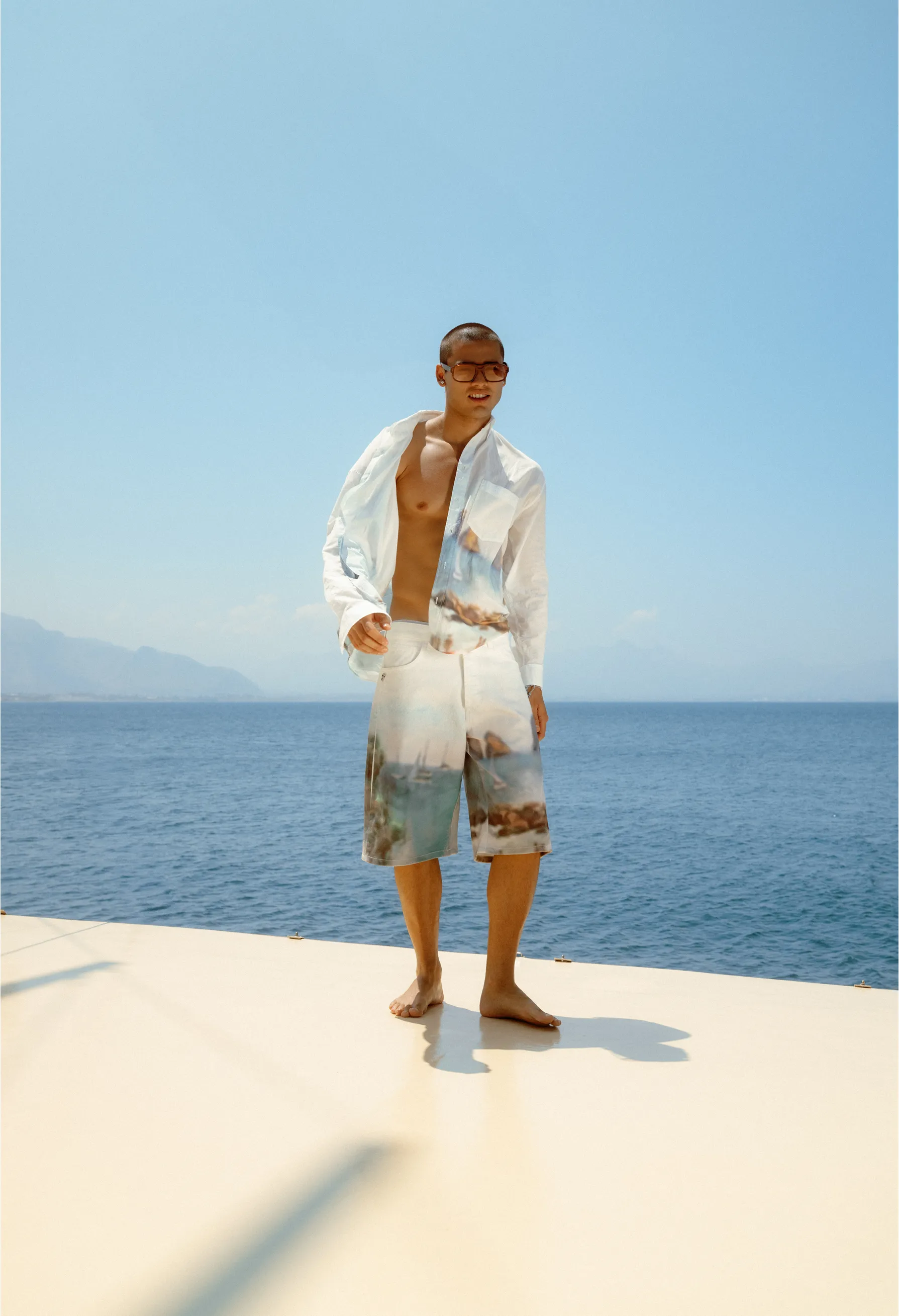 545 “ESTATE A CAPRI” DENIM 02 SHORTS sold by Fivefourfive product image thumbnail 5