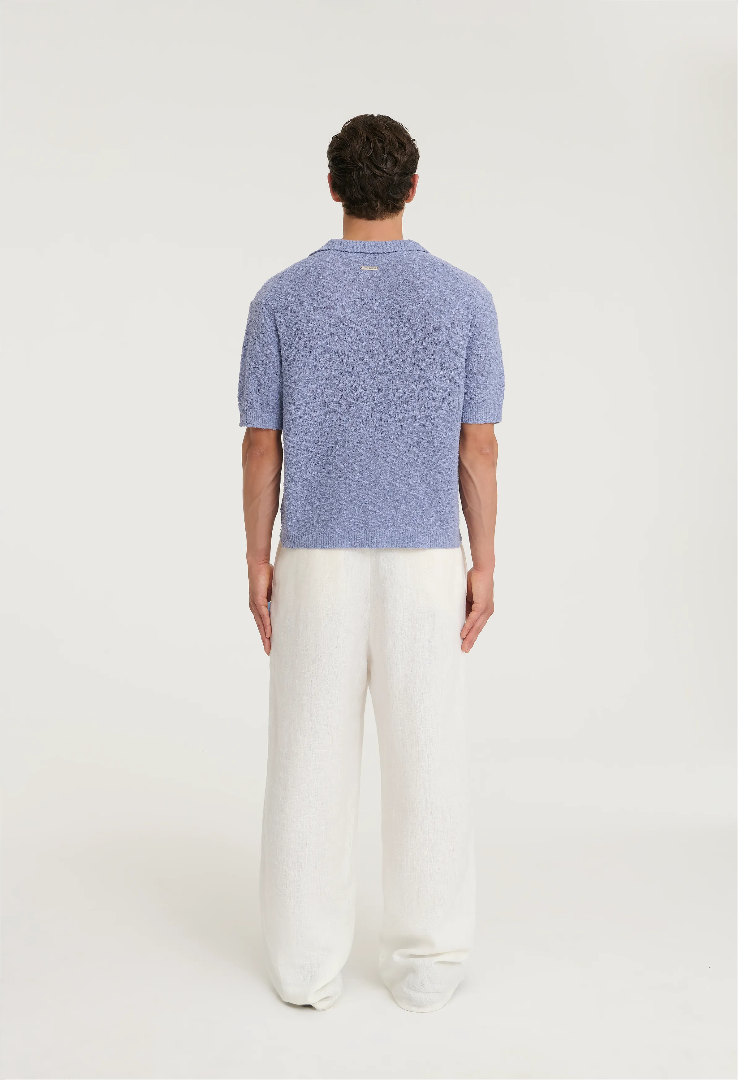 545 Bouclè Polo Shirt sold by Fivefourfive product image thumbnail 3