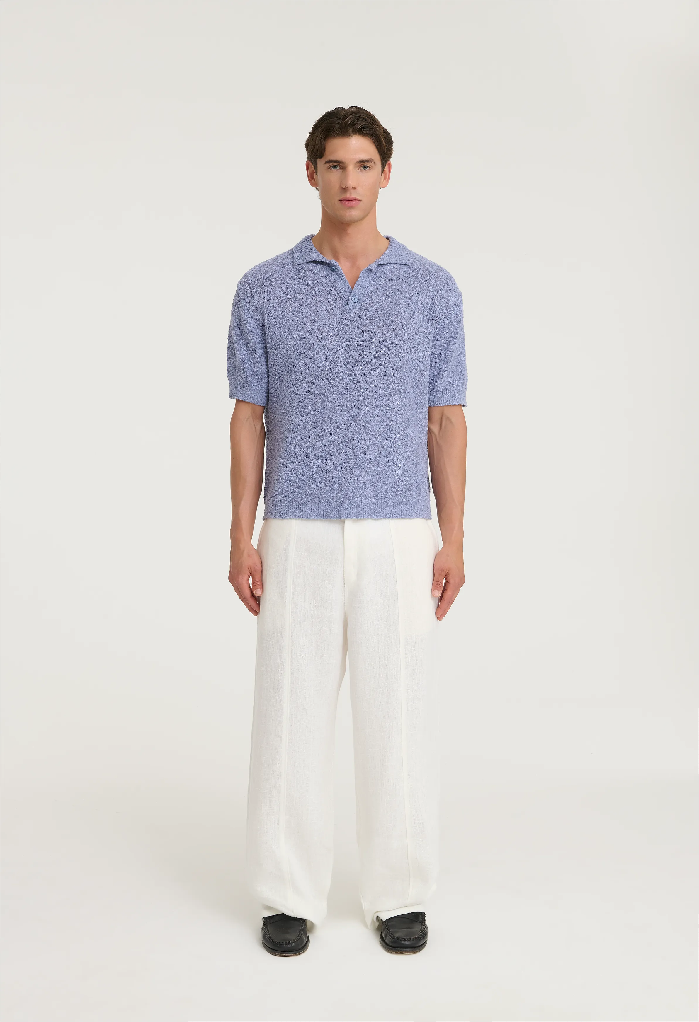 545 Bouclè Polo Shirt sold by Fivefourfive product image thumbnail 2