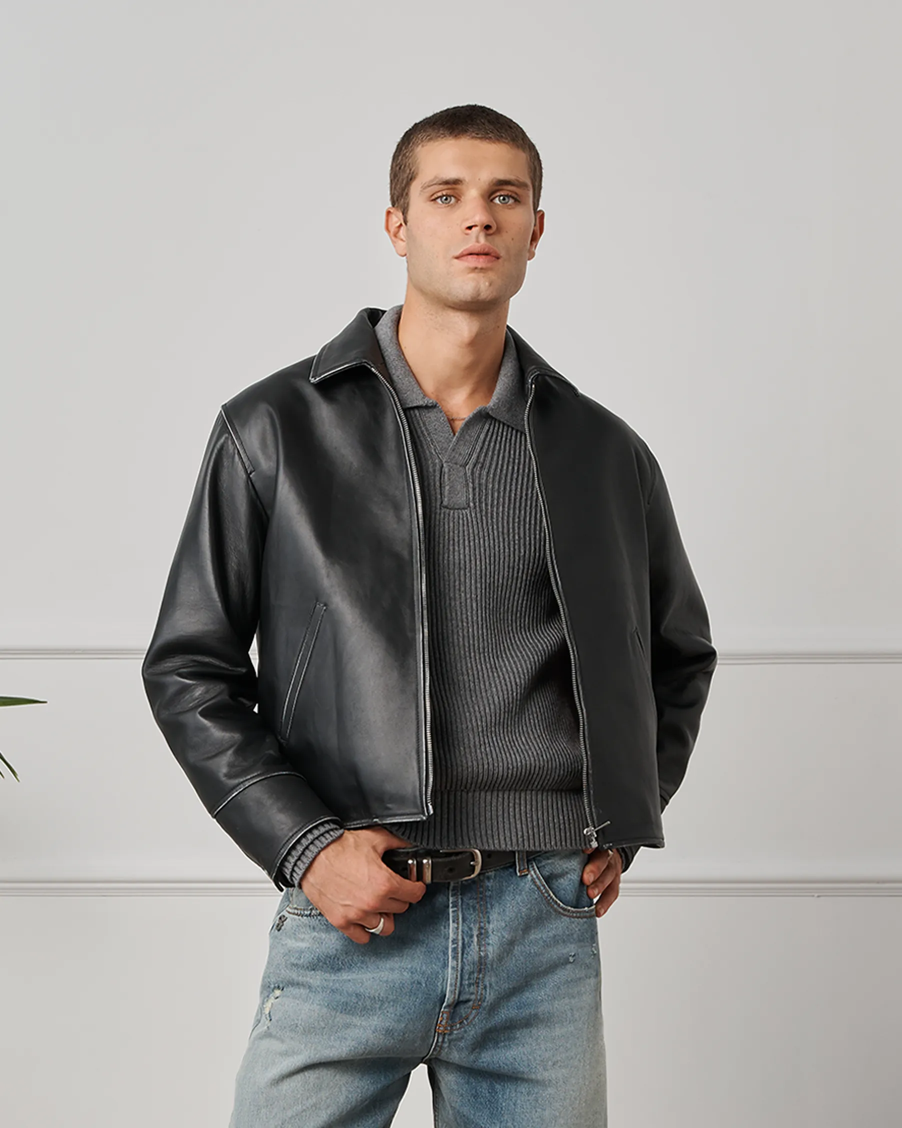 545 Premium Leather Jacket sold by Fivefourfive product image thumbnail 3