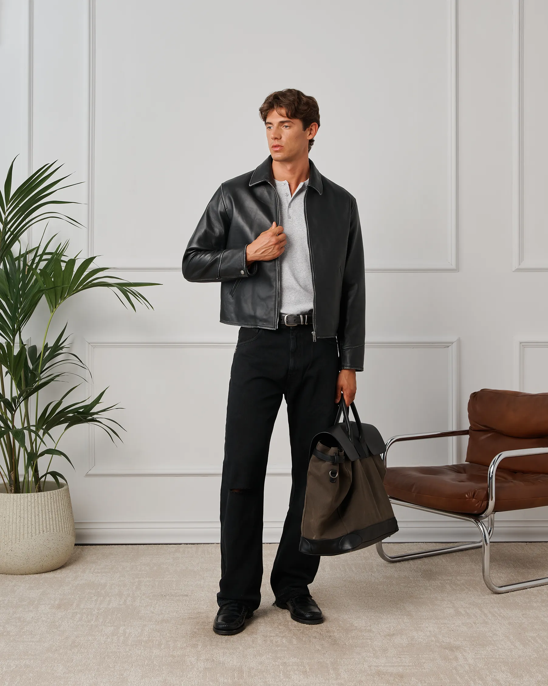 545 Premium Leather Jacket sold by Fivefourfive product image thumbnail 2