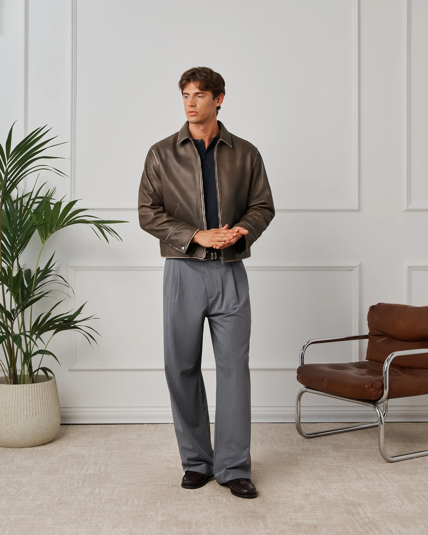 545 Premium Leather Jacket sold by Fivefourfive product image thumbnail 2